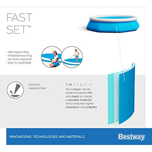 Bestway Fast Set inflatable pool with top ring