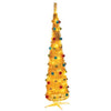 The Christmas Workshop 88210 6ft pre-lit gold pop-up Christmas tree