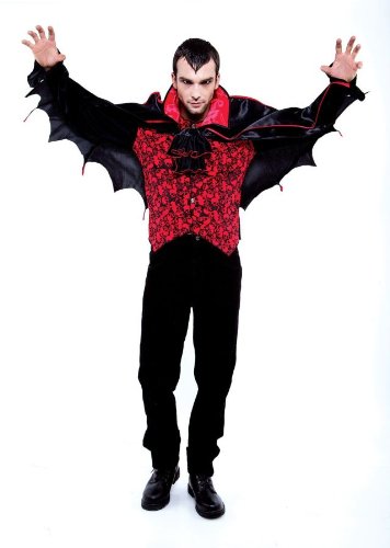 Men's Count black and red vampire costume medium 42 to 44