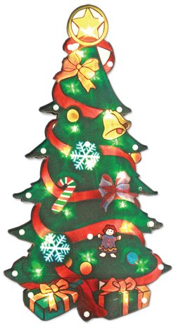 The Christmas Workshop 70440 LED Christmas tree window light with 20 white LEDs