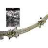 2.7m bronze and silver four-section foil Christmas garland