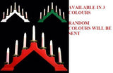 The Christmas Workshop 40cm plastic candle bridge with seven warm white LEDs