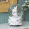 The Christmas Workshop 70959 Santa and silver star musical snow globe