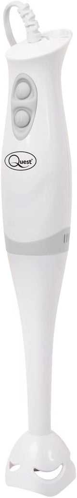 Quest 200W white hand blender with detachable foot