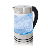 Quest glass kettle handle and lid detail
