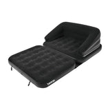Avenli grey 5-in-1 inflatable flocked sofa bed