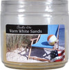 Candlelite Essentials 3-1/2-Ounce Jar Candle, Warm White Sands