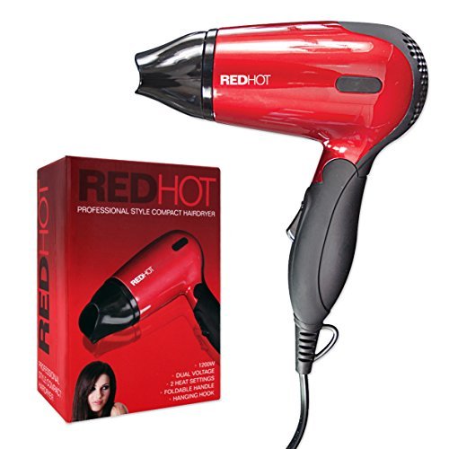 1200W folding travel hair dryer with dual voltage