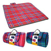GardenKraft large red picnic rug 130 x 150cm with water-resistant backing