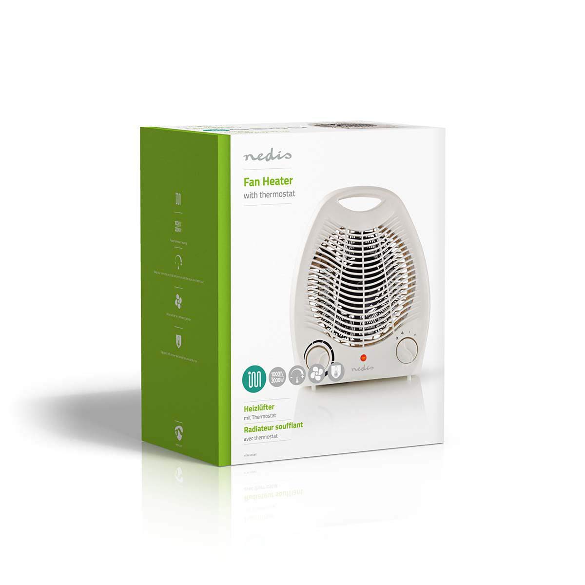 Portable fan heater