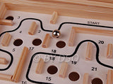 Global Gizmos 50880 wooden balance maze game