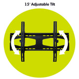 Tilting television bracket with VESA mounting up to 400 x 400mm