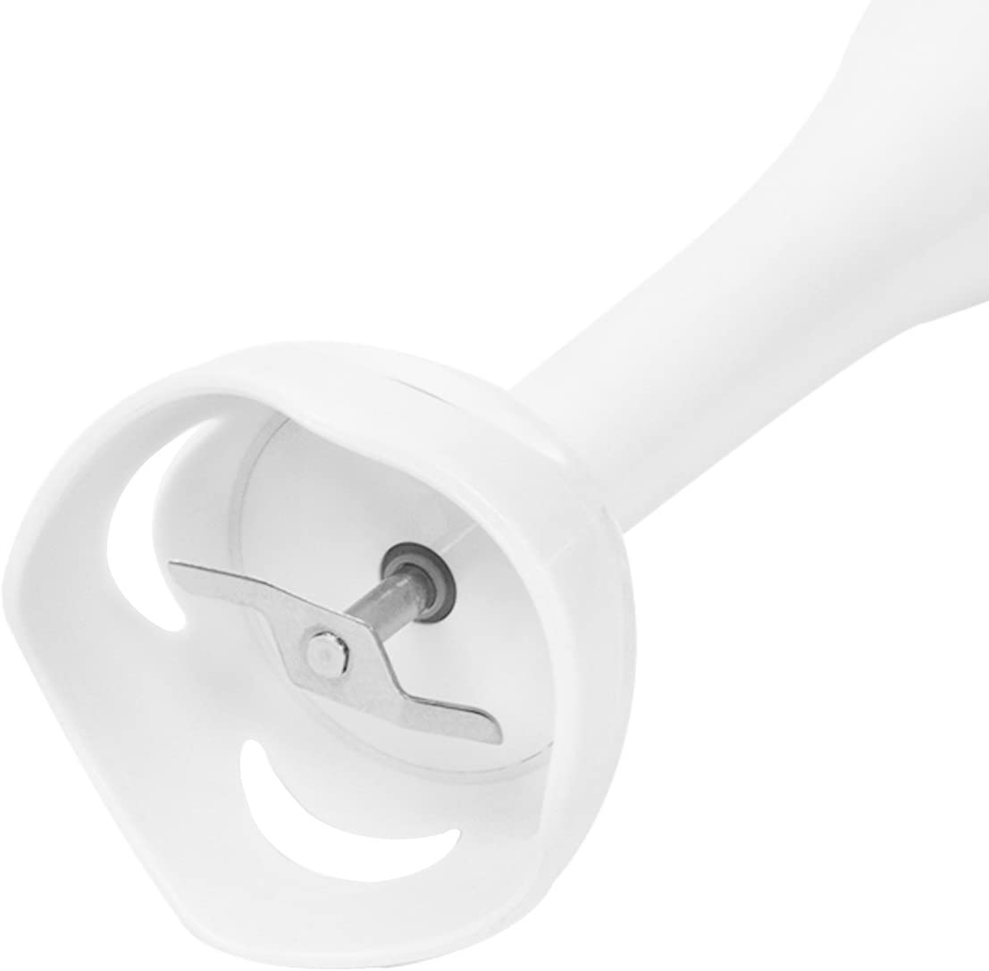 White Quest hand blender with stainless steel blade