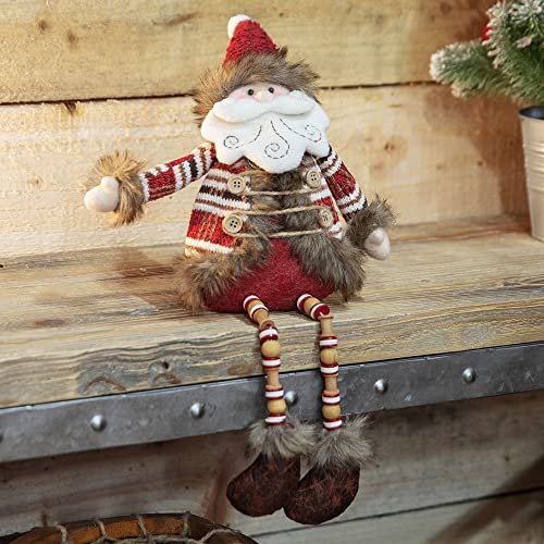 Sitting Santa shelf Christmas decoration