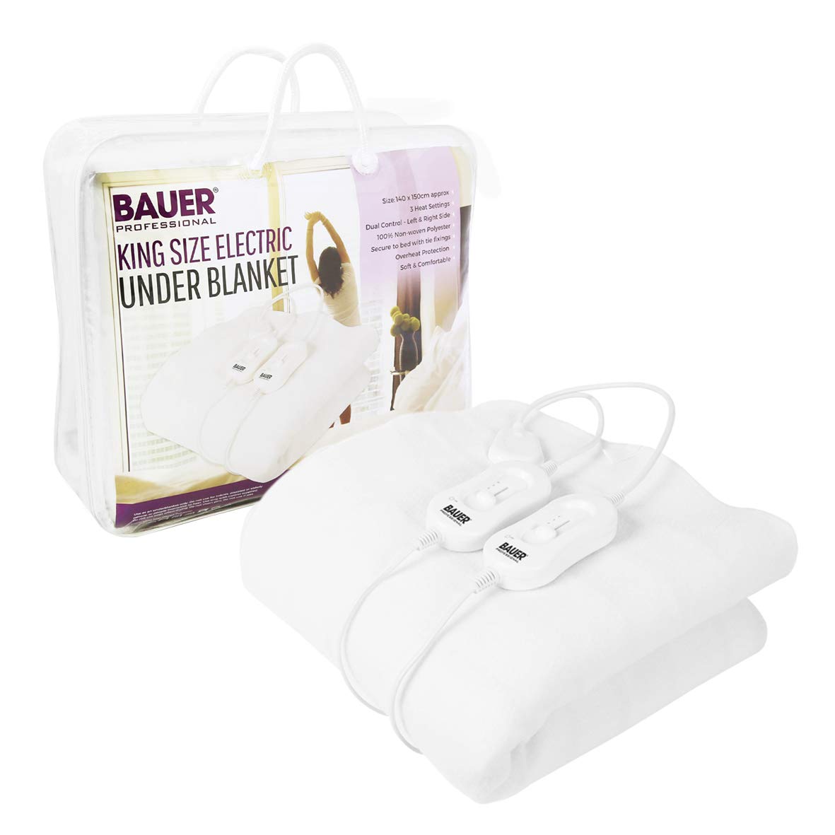 King size heated underblanket for bed use