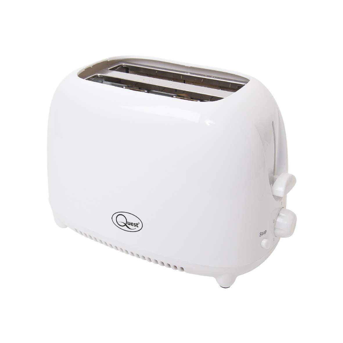 Quest 34270 white cool-touch toaster detail