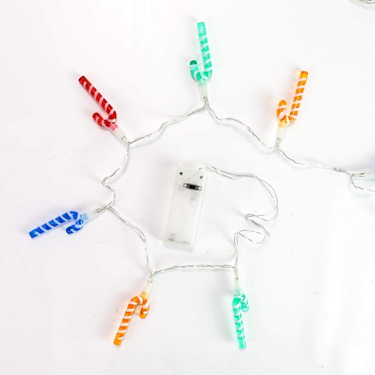 The Christmas Workshop mini candy cane LED lights