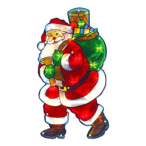 52cm battery-operated LED Santa Christmas window light