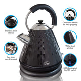Quest 3000W cordless kettle black