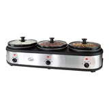Quest 16530 three-pot slow cooker buffet server 420W