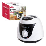 Quest 900W compact deep fryer with indicator lights