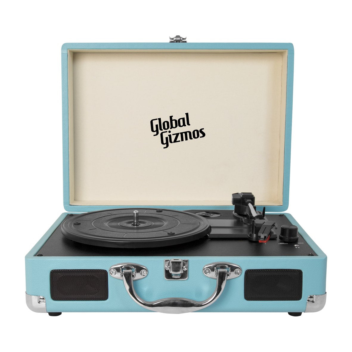 Portable Bluetooth record player suitcase design