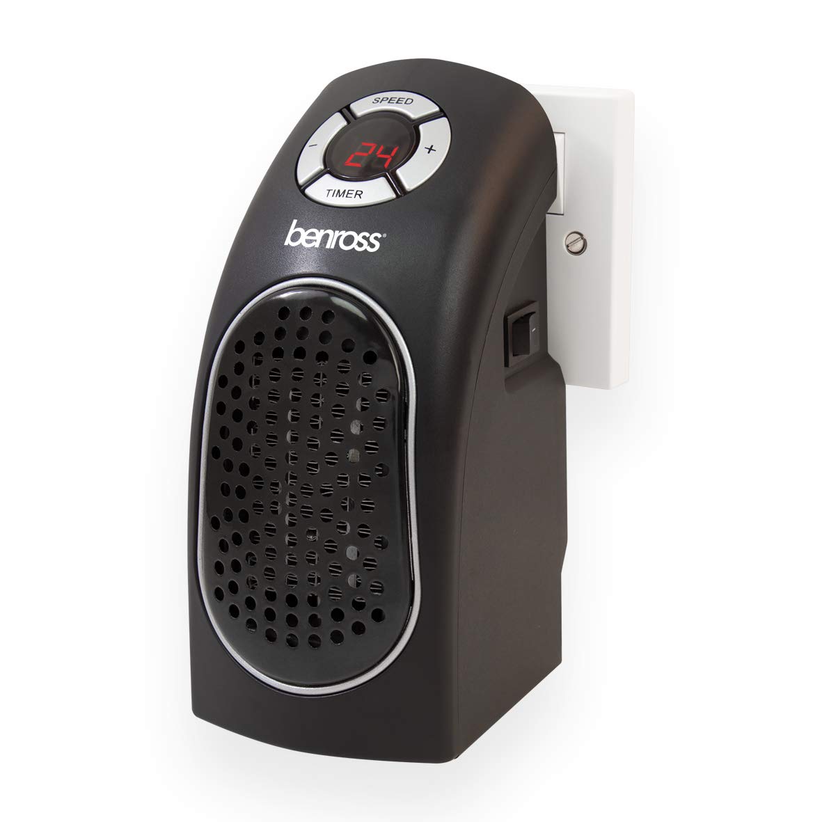 400W plug-in PTC heater with two heat settings