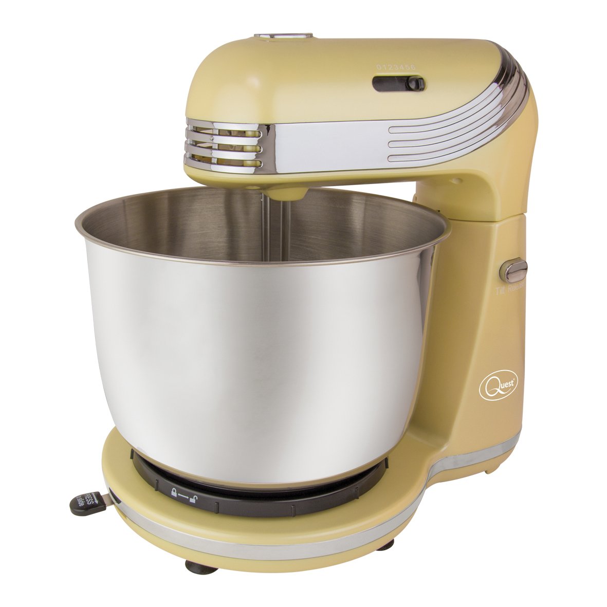 Cream Quest stand mixer with six speed settings