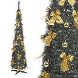 The Christmas Workshop 84710 6ft gold pre-lit pop-up Christmas tree
