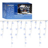 720 brilliant white and blue LED snowing icicle Christmas lights