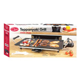 Teppanyaki grill with oil and fat collection tray