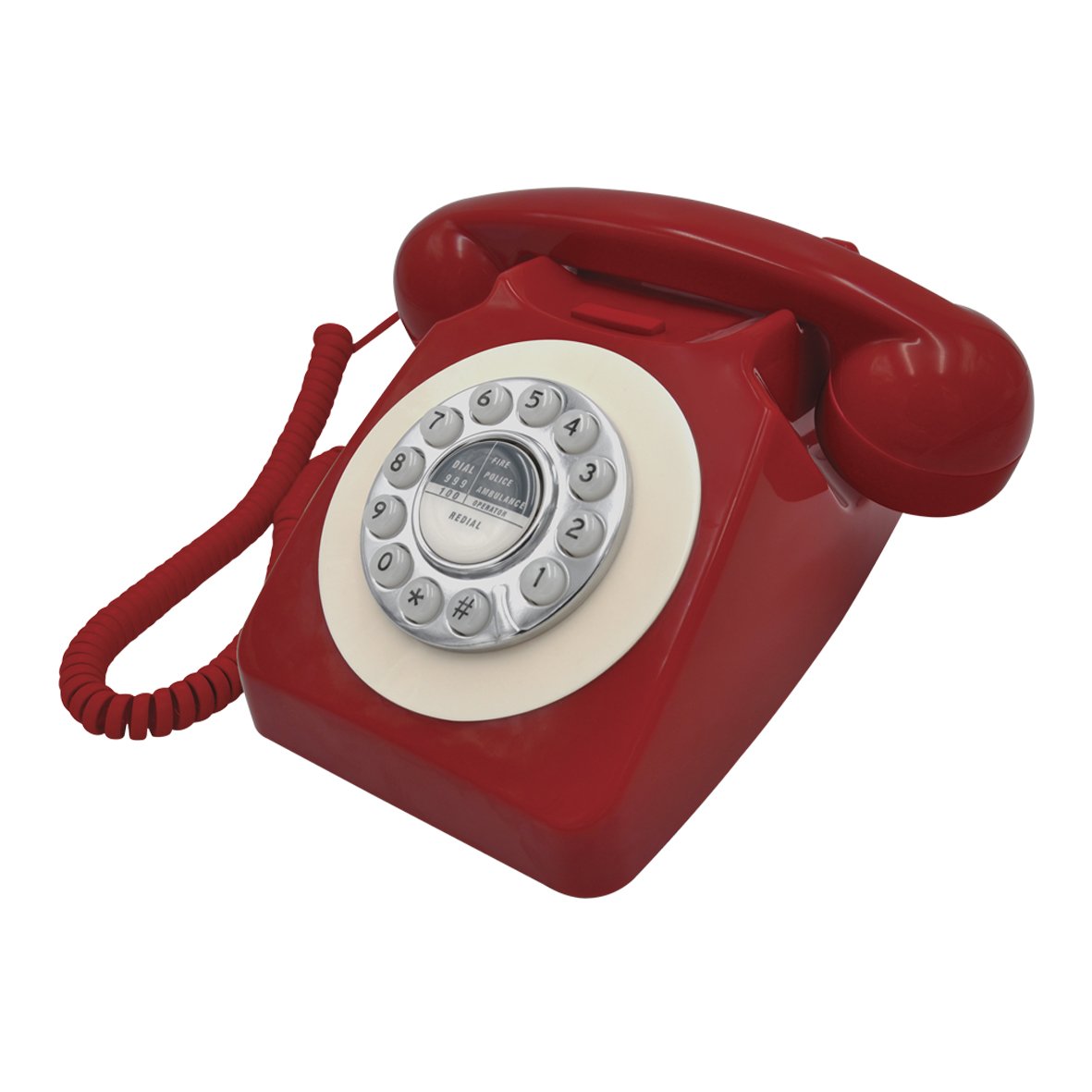 Benross 44510 red retro landline telephone