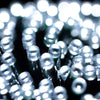 100 static white LED Christmas lights
