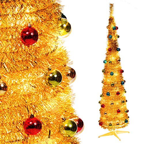 6ft Pop-up Xmas Tree - GOLD