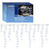 960 ultra-bright blue LED snowing icicle Christmas lights