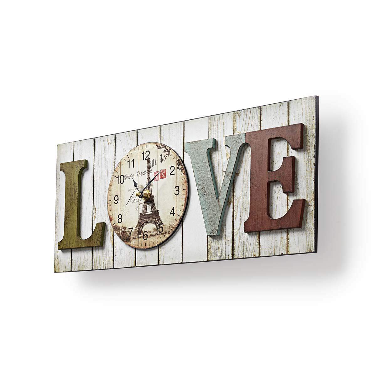 Nedis 40cm LOVE quartz wall clock