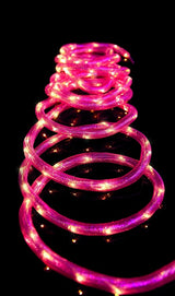 5m pink LED mesh rope light