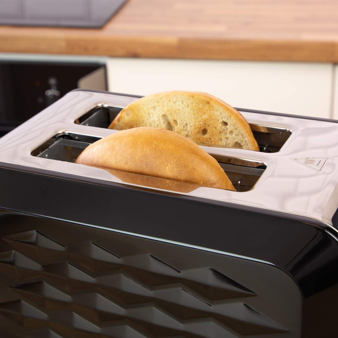 Quest toaster with bagel defrost reheat and cancel controls
