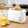 Quest 850W white 2-slice toaster with LED controls