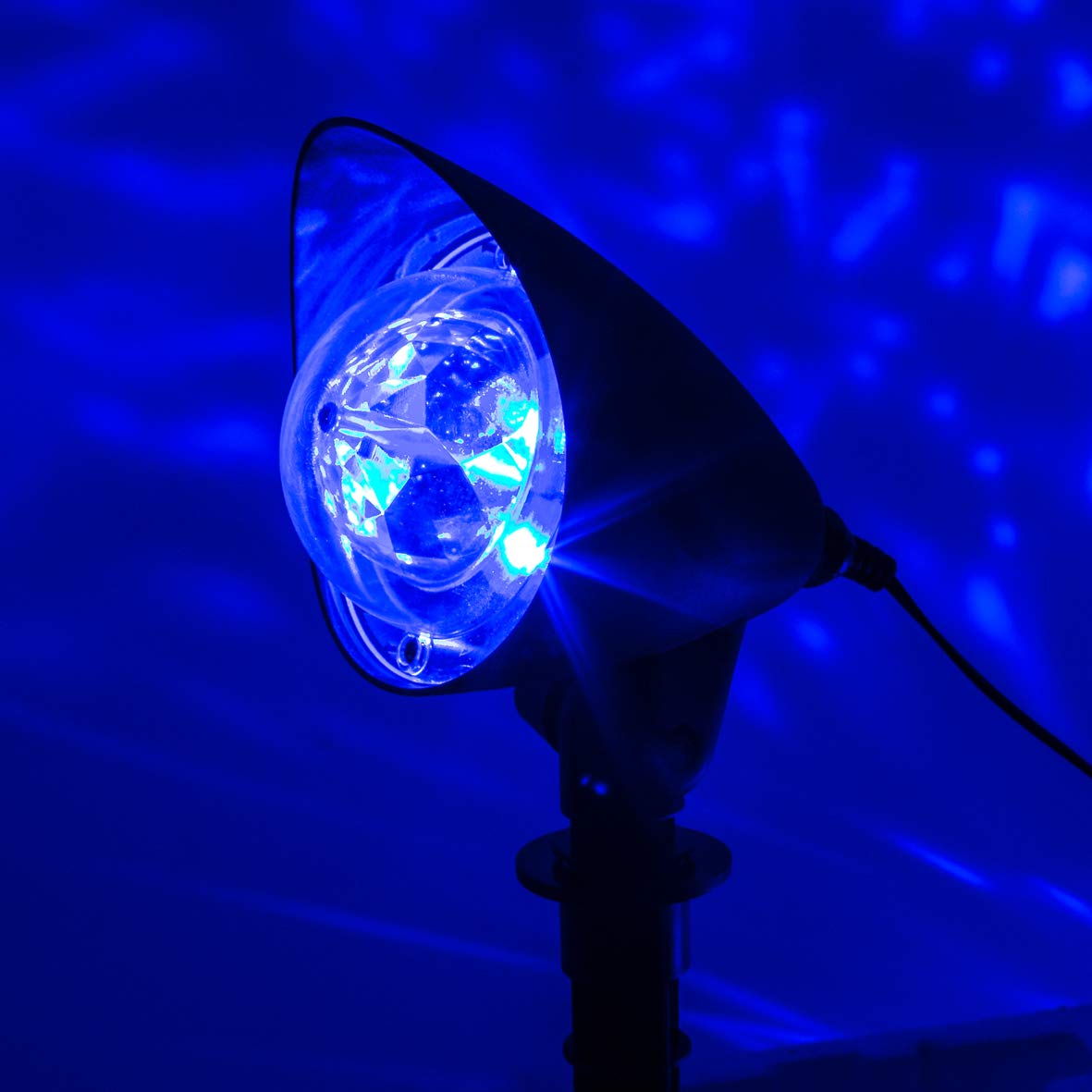 Global Gizmos blue kaleidoscope outdoor projector light