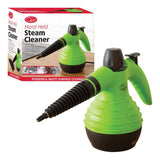 Quest handheld steam cleaner and nine cleaning accessories