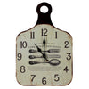 Hometime cutlery chopping board kitchen wall clock 43 x 30cm