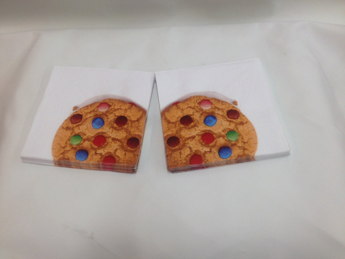 Smarties cookie design three-ply party napkins