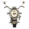 54cm metal motorbike wall clock with black Roman numeral dial