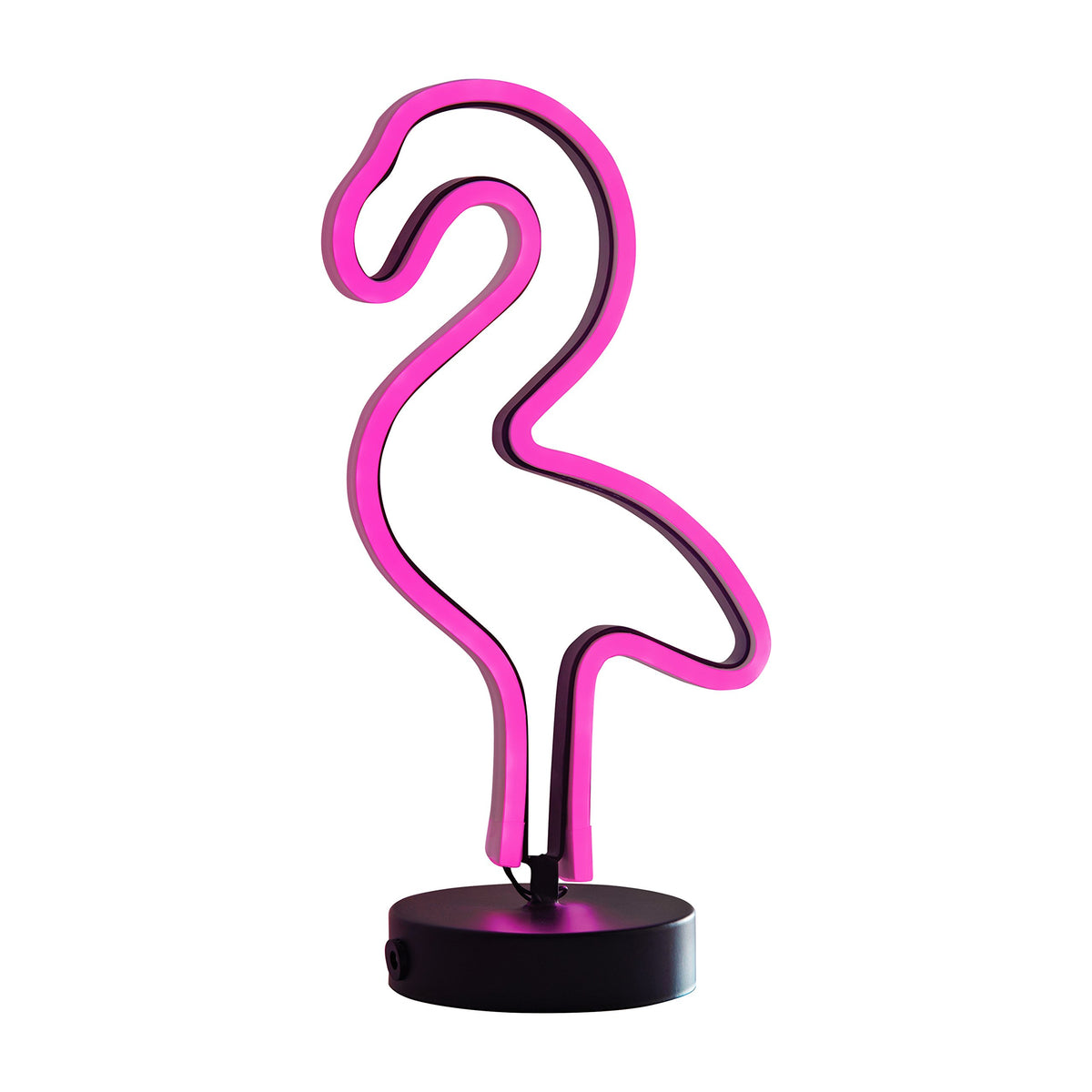 Pink flamingo neon light powered by batteries or 5V DC