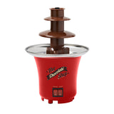 65W red chocolate fountain for parties and gatherings