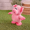 Walking talking pink plush pig voice-mimicking toy