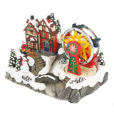Animated Christmas Ferris wheel ornament alternate view