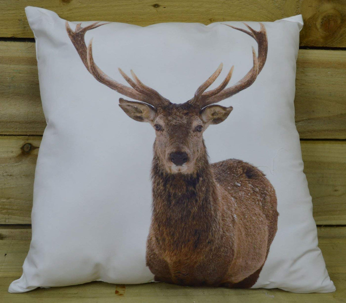 Premier 45cm brown reindeer Christmas cushion