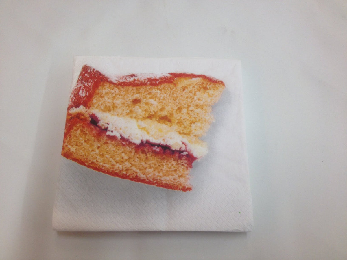 Black Ginger sponge cake paper napkin design